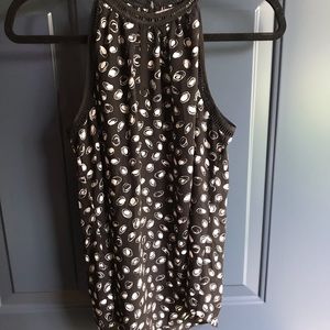 Black and white dot blouse